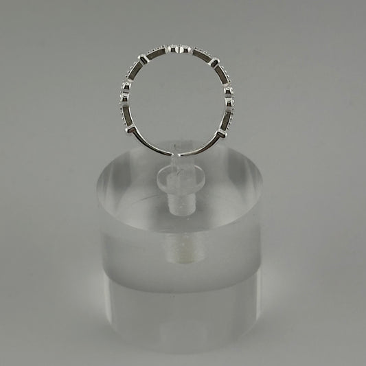 Sterling Silver Three-Heart Adjustable Ring – Dainty Love Stack