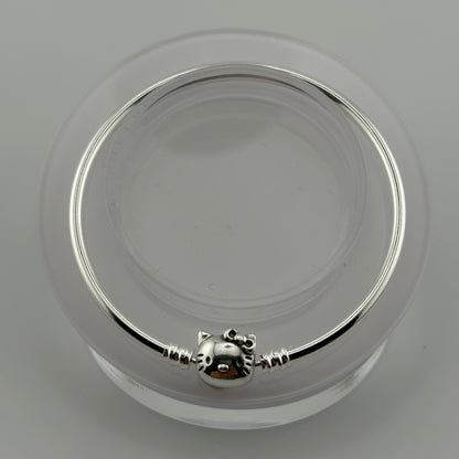 Silver Hello Kitty Bangle Bracelet