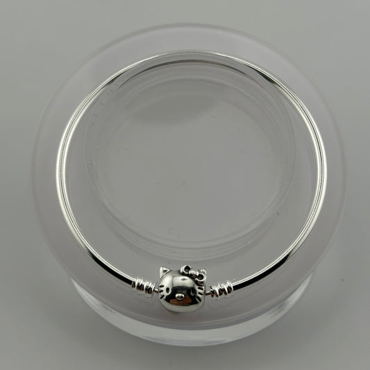 Silver Hello Kitty Bangle Bracelet