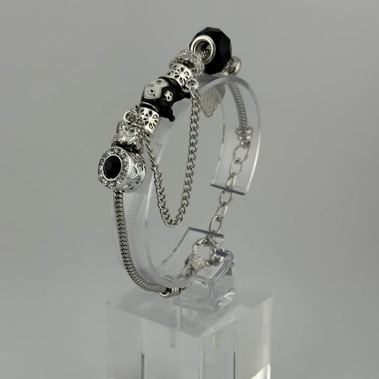 Kuromi Pandora-Style Charm Bracelet