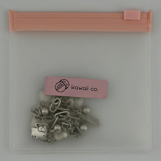 Hello Kitty Silver Chain Charm Bracelet