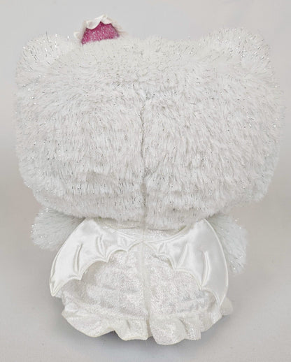Angel Hello Kitty Kawaii Plush in White Sparkle Dress – Pink Bow - Kawaii Co.