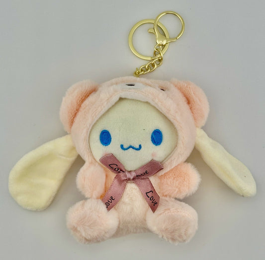 CInnamoroll Bag Charm Plush – Bear Hood - Kawaii Co.