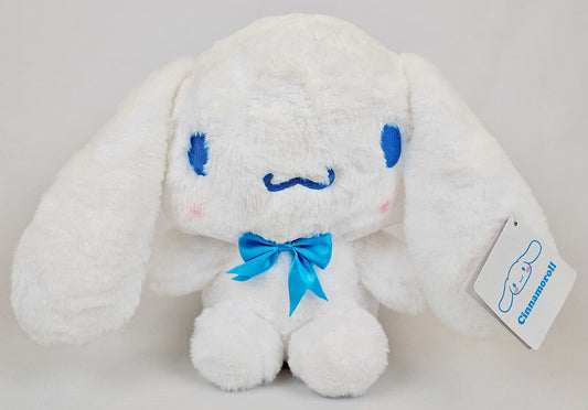 Cinnamoroll Kawaii Plush with Blue Ribbon Bow – Floppy Ears - Kawaii Co.