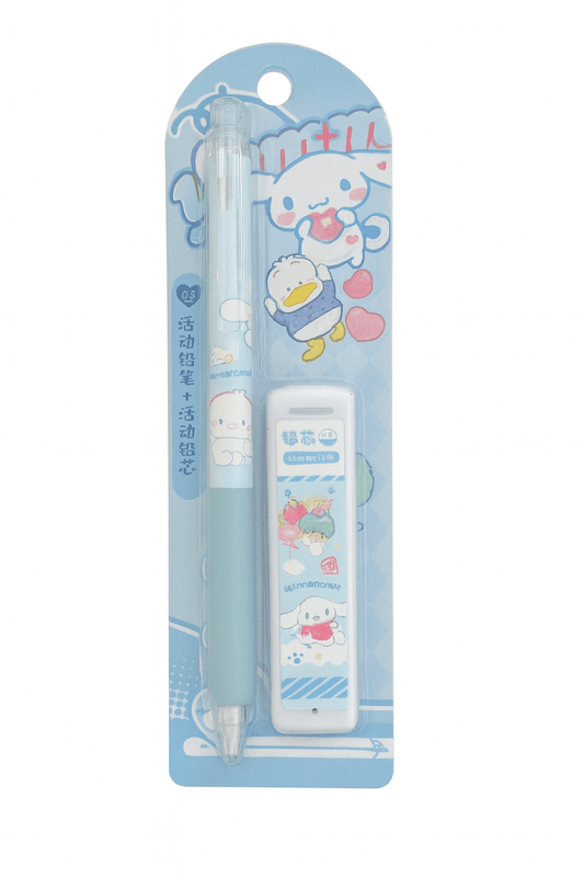 Cinnamoroll & Pekkle Mechanical Pencil & Lead Set | Kawaii Stationery Supplies - Kawaii Co.