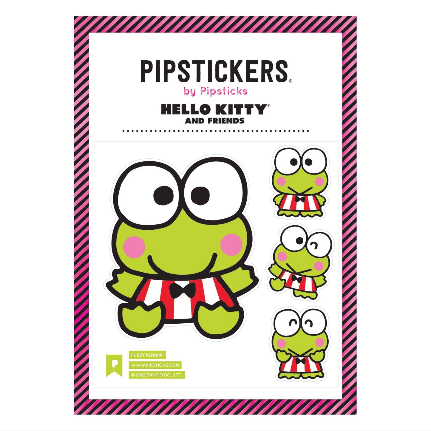 Fuzzy Keroppi Sticker - Kawaii Co.