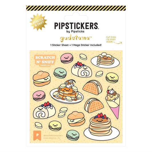 Gudetama Breakfast Buffet Scratch 'n Sniff (2ct) Stickers - Kawaii Co.
