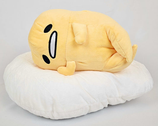 Gudetama Lazy Egg Kawaii Plush on Egg White Pillow – Sanrio - Kawaii Co.