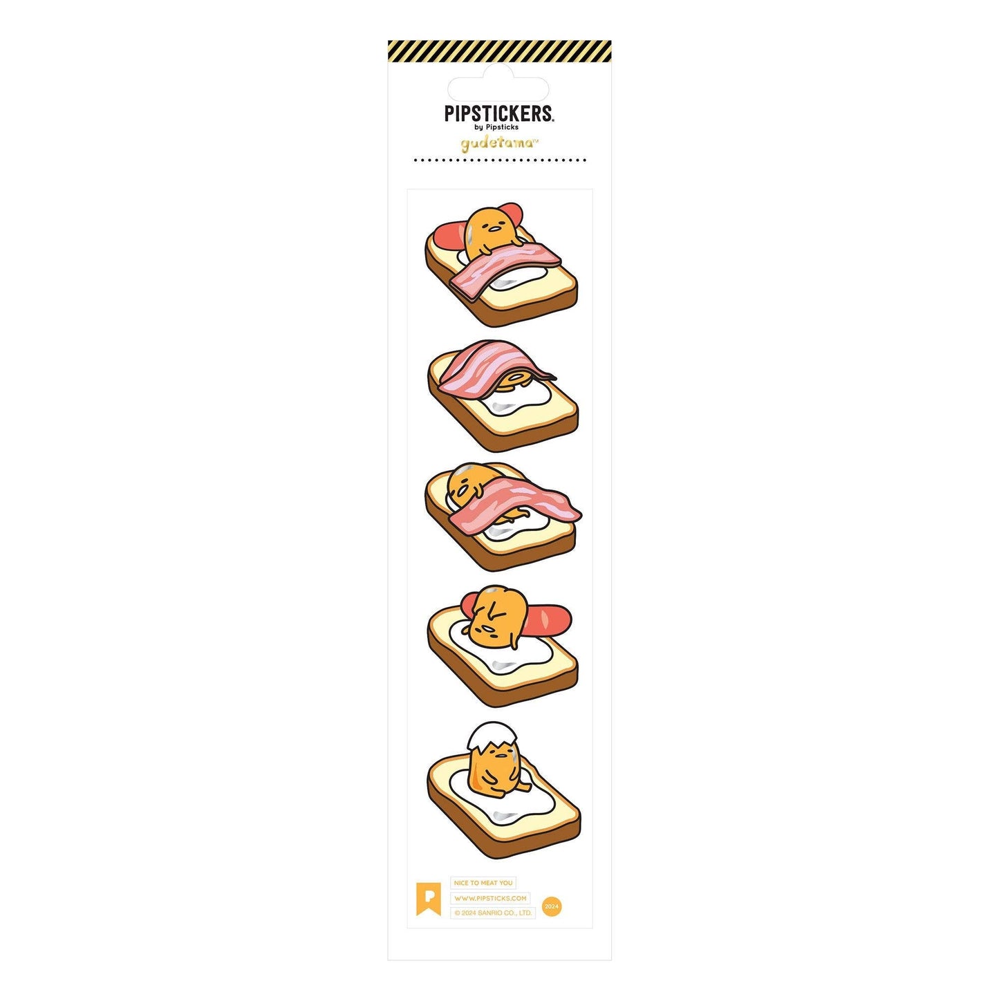 Gudetama Nice To Meat You Sticker - Kawaii Co.
