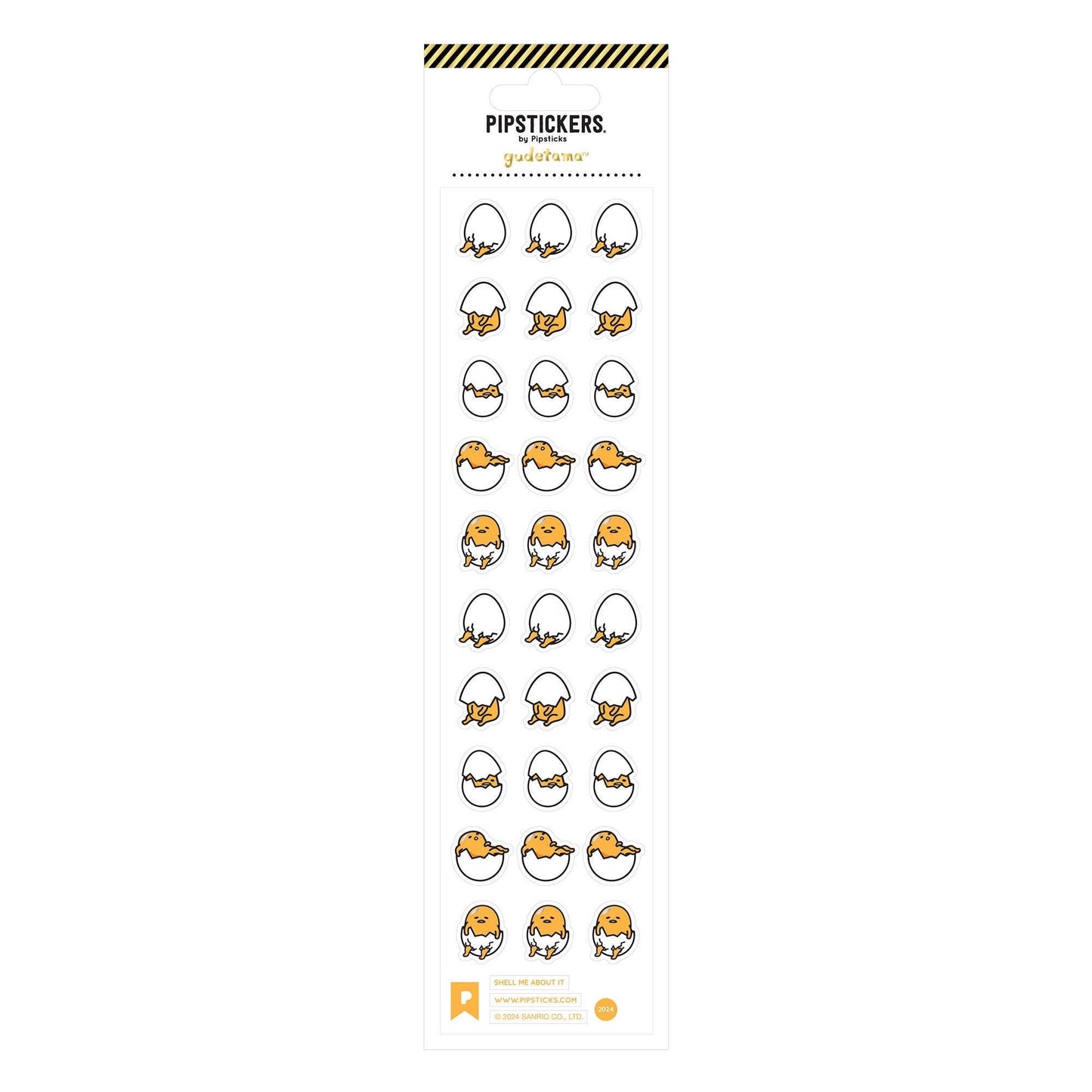 Gudetama Shell Me About It Stickers - Kawaii Co.
