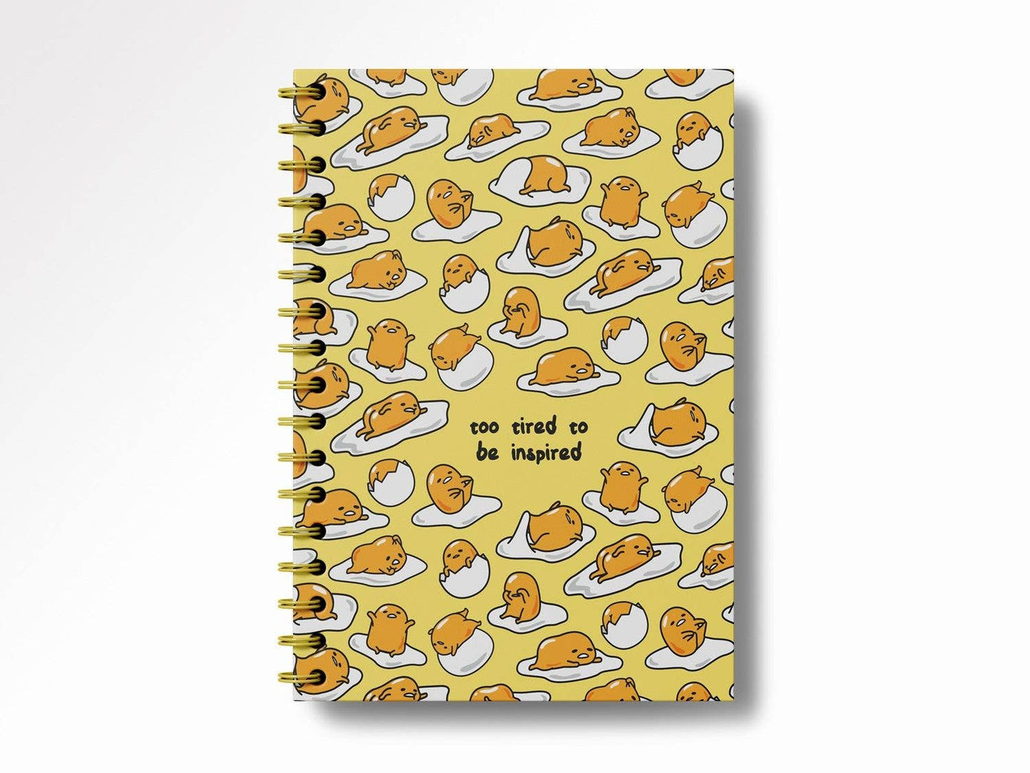 Gudetama Too Tired Spiral Notebook - Kawaii Co.