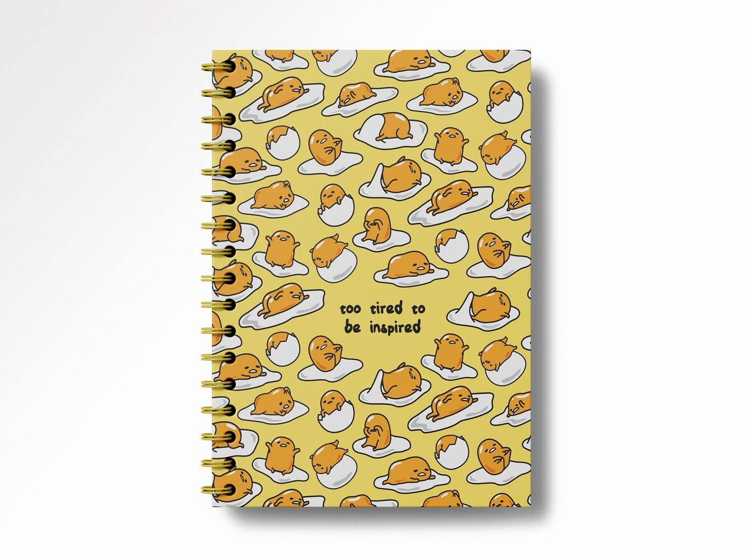 Gudetama Too Tired Spiral Notebook - Kawaii Co.