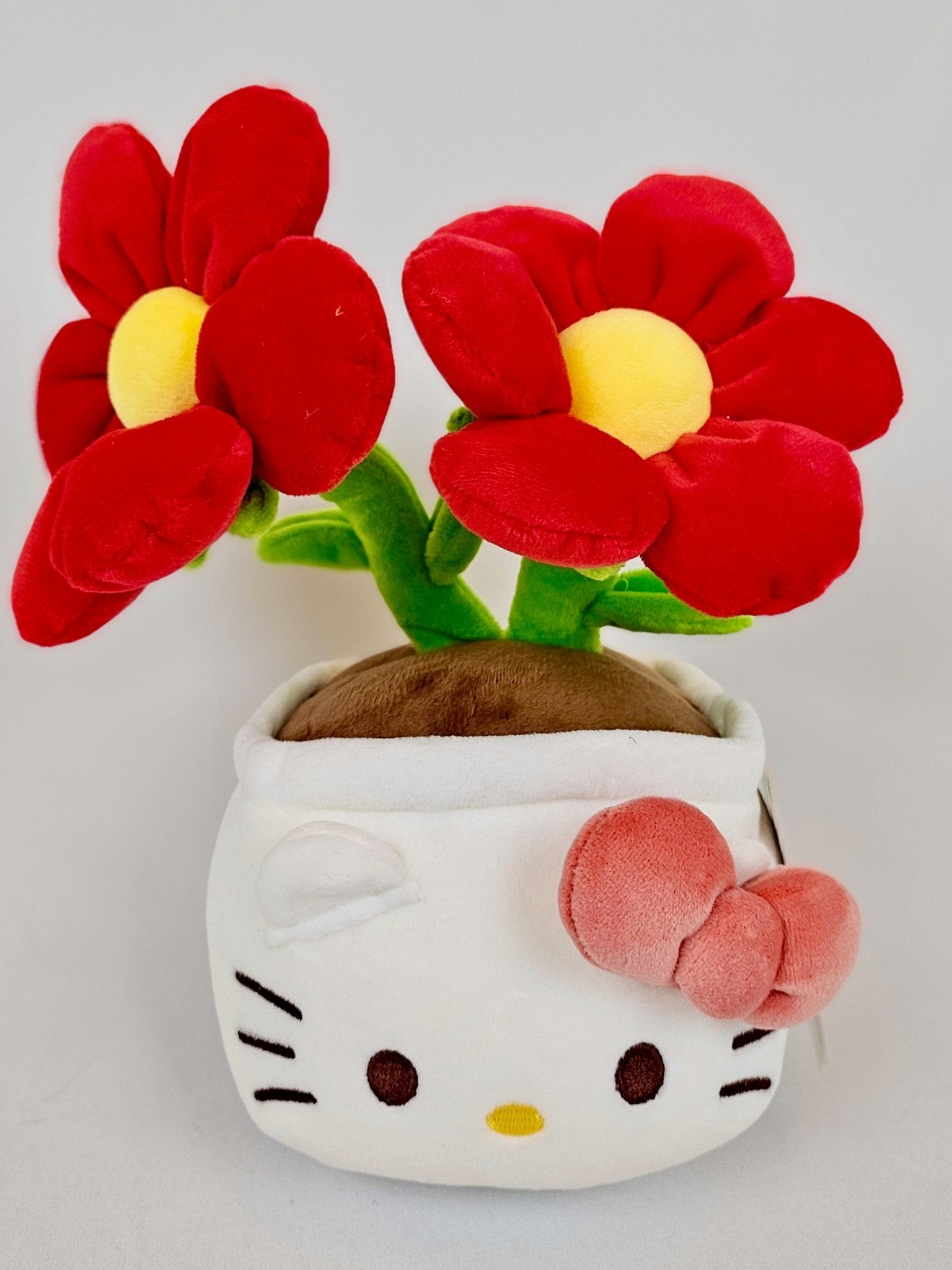 Hello Kitty Kawaii Flower Pot Plush – Red Blossoms - Kawaii Co.