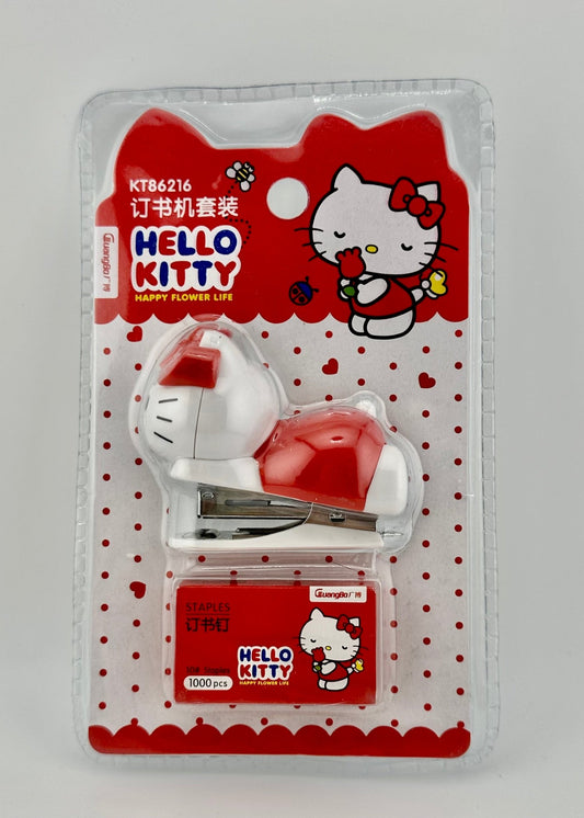 Hello Kitty Mini Stapler Set with Staples | Cute Kawaii Desk Stapler | Sanrio Office & School Supplies - Kawaii Co.