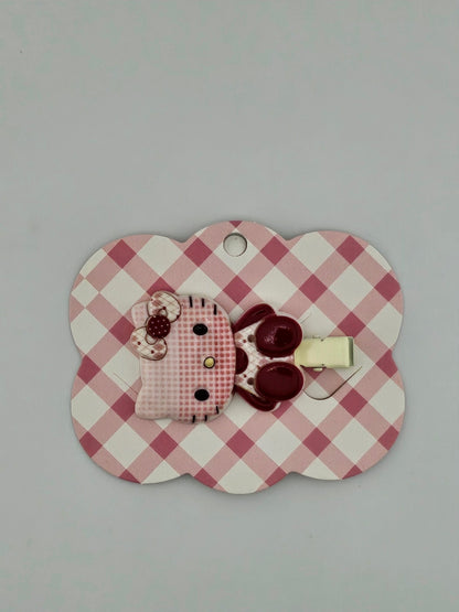 Hello Kitty Plaid Mini Clip - Kawaii Co.