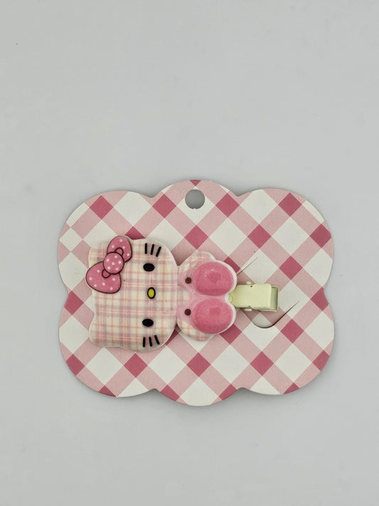 Hello Kitty Plaid Mini Clip - Kawaii Co.