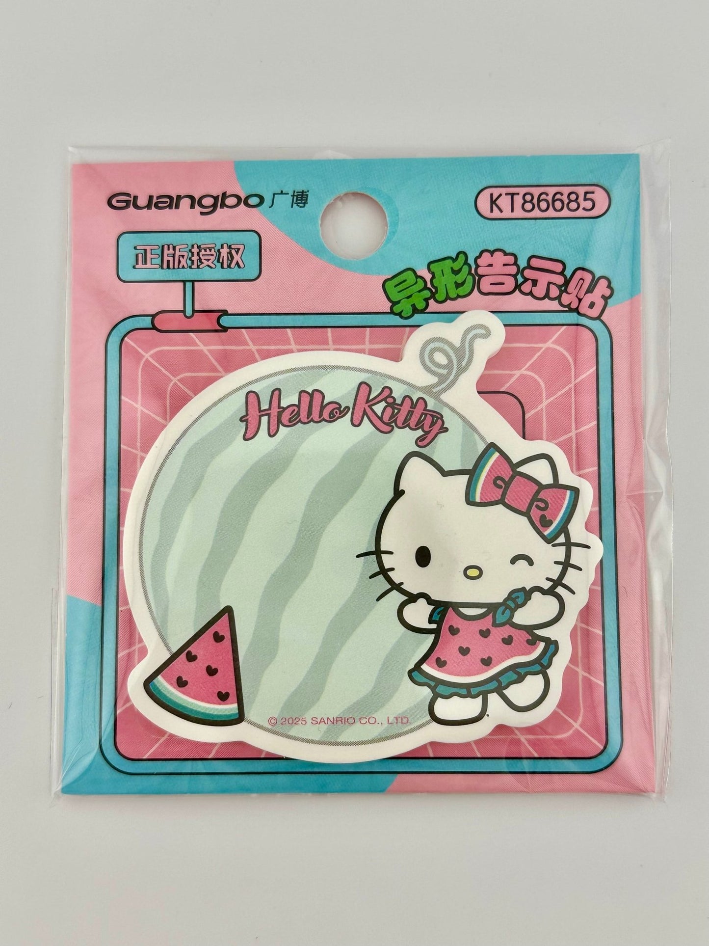 Hello Kitty Watermelon Shaped Sticky Notes (30pcs) | Cute Kawaii Sanrio Memo Notes | Summer Aesthetic Desk Stationery - Kawaii Co.