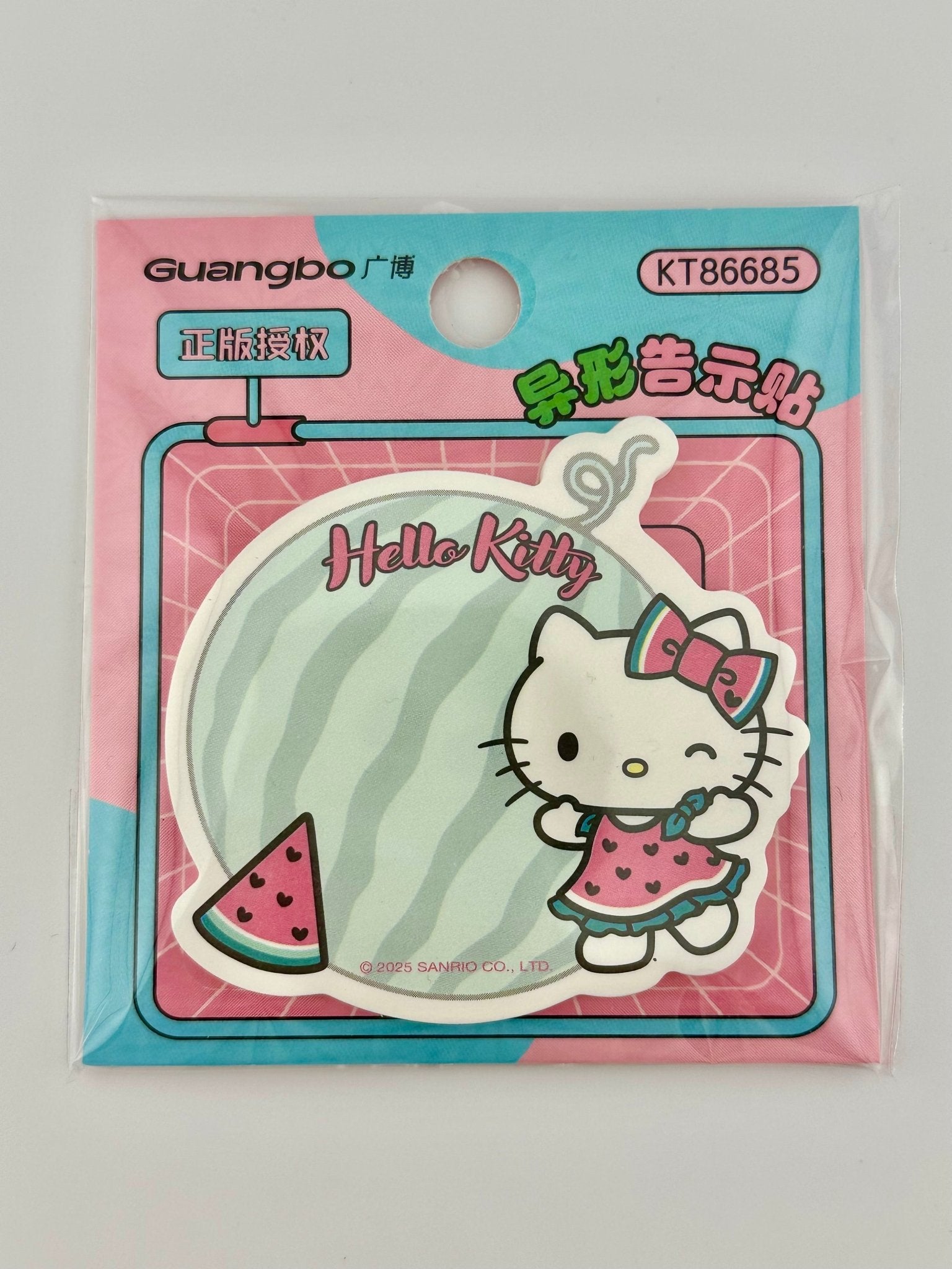 Hello Kitty Watermelon Shaped Sticky Notes (30pcs) | Cute Kawaii Sanrio Memo Notes | Summer Aesthetic Desk Stationery - Kawaii Co.