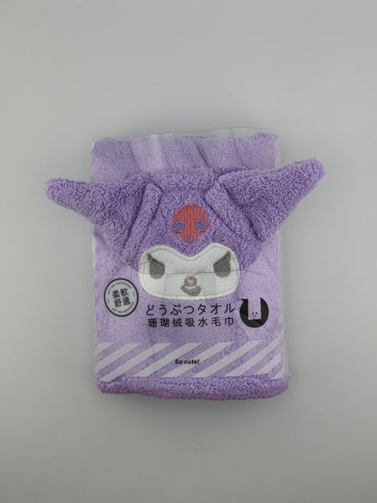 Kuromi Fleece Towel - Kawaii Co.