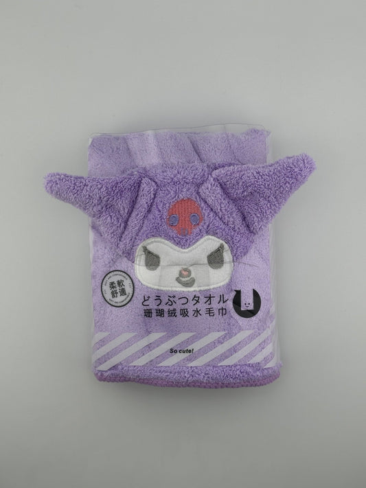 Kuromi Fleece Towel - Kawaii Co.