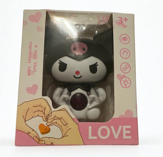 Kuromi “I Love You” Talking Toy – Cute Sanrio Sound Figure in Gift Box - Kawaii Co.