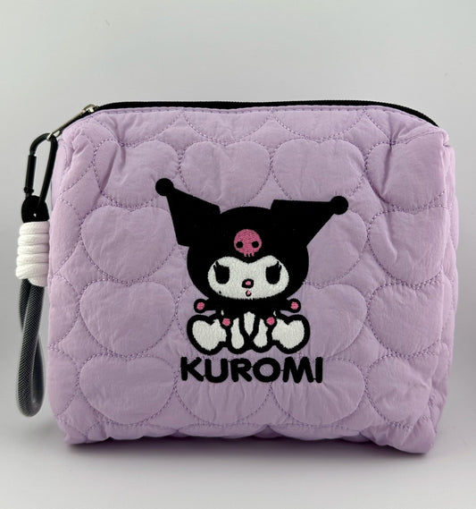 Kuromi Puffed Makeup Bag - Kawaii Co.