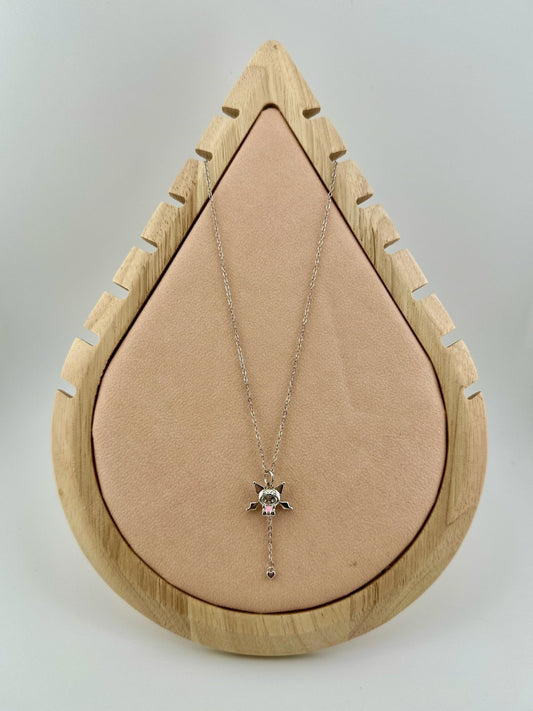 Kuromi pull chain moving wings necklace - Kawaii Co.