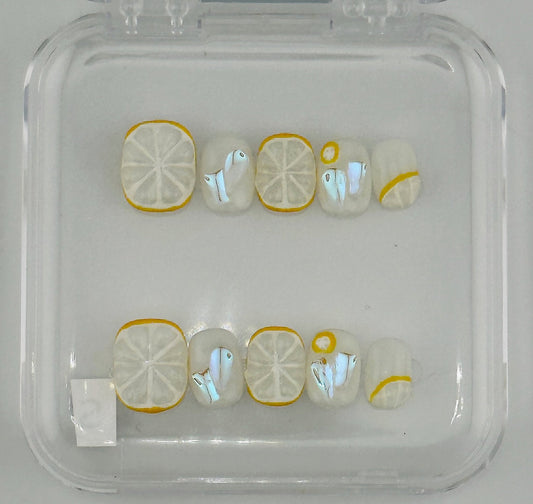 Lemon Sorbet Press-On Nails - Kawaii Co.