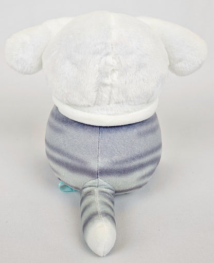 Mofusand Cinnamoroll Kitty Kawaii Plush with Pink Cinnamon Roll – Cute Cat in Hood - Kawaii Co.