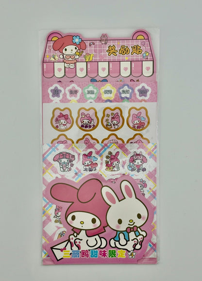 My Melody 4 Sheet Sticker Pack - Kawaii Co.
