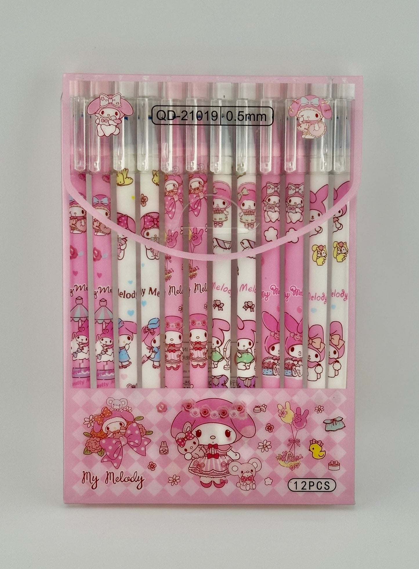 My Melody Erasable 12 Pack Pens - Kawaii Co.