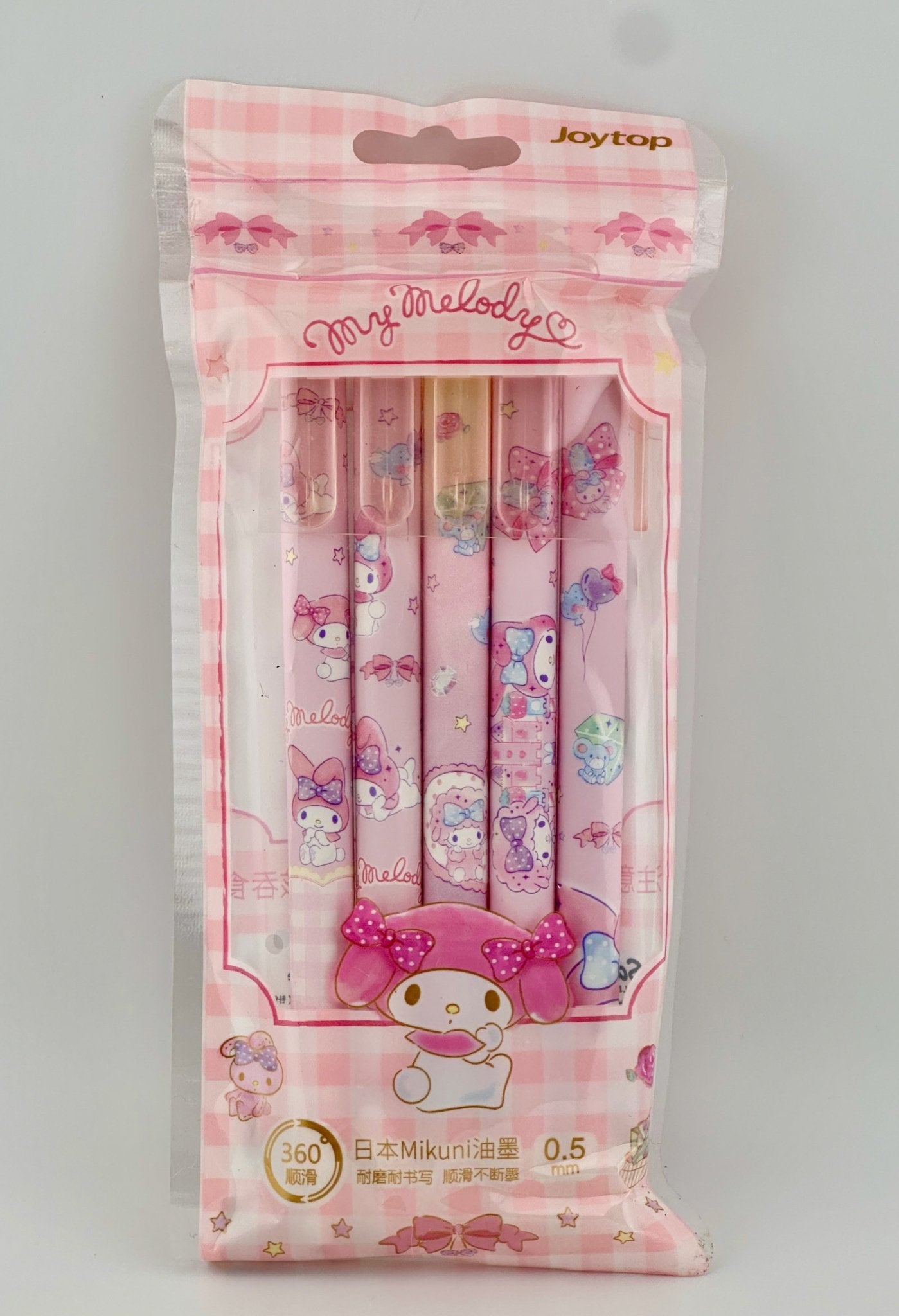 My Melody Erasable 5 Pack Pens - Kawaii Co.