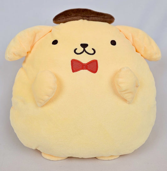 Pompompurin Kawaii Plush – Round Pudgy Pup with Beret & Bow Tie - Kawaii Co.